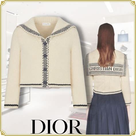 dior cardigan with sailor collar|Dior .